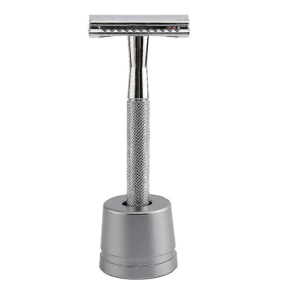 Vintage manual razor metal safety razor with razor holder eco-friendly reusable razor fits most doub