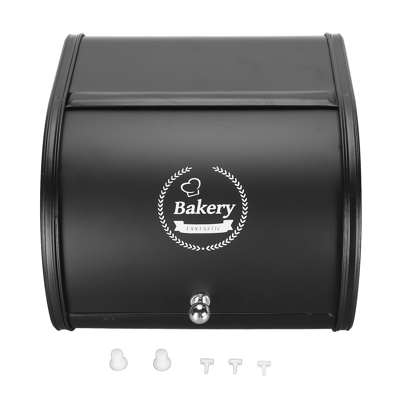 Metal Bread Box Large Capacity Multifunction Durable Space Saving Metal Bread Bin Storage Container for Kitchen Home Roll Lid
