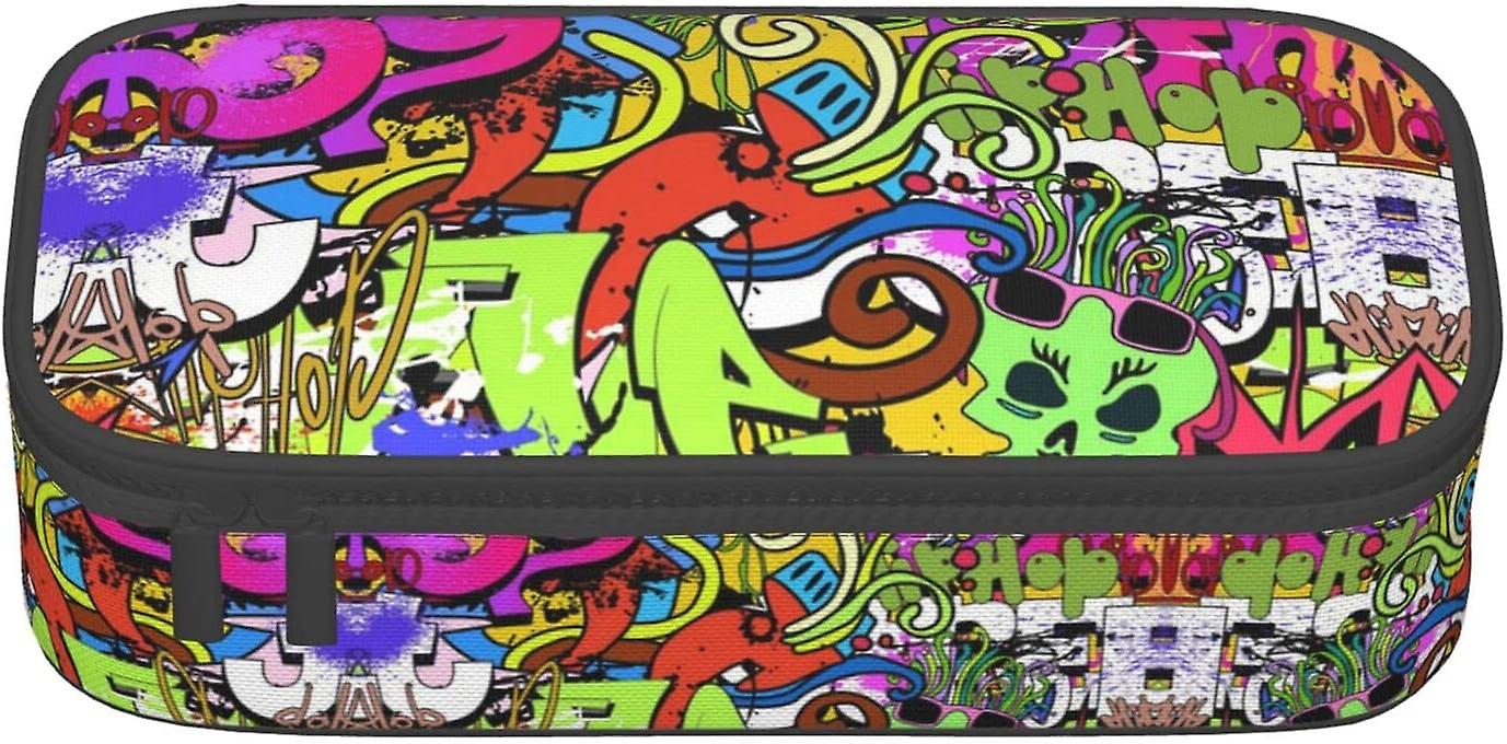 落書き描画ペンケースポーチペンケースシンプルな文房具バッグカレッジオフィスオーガナイザー26255