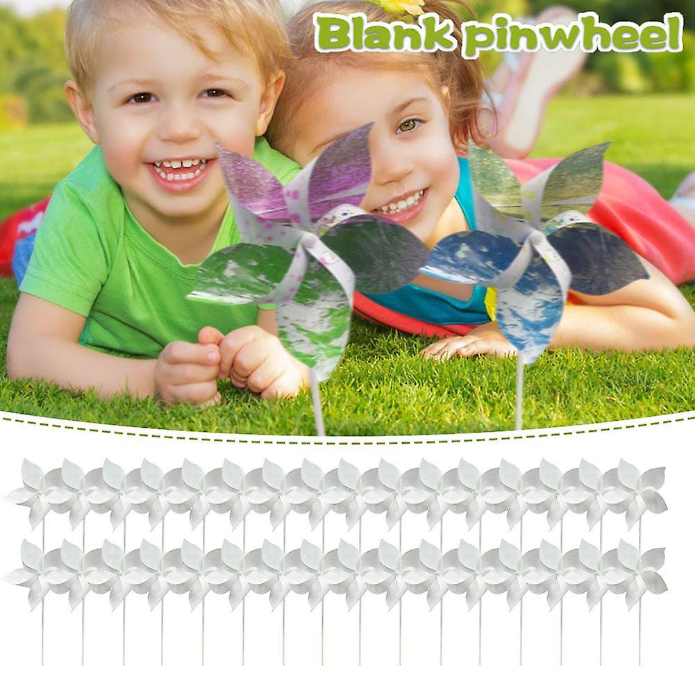 30x Sublimation Pinwheels Blanks Bulk White DIY Pinwheels Craft