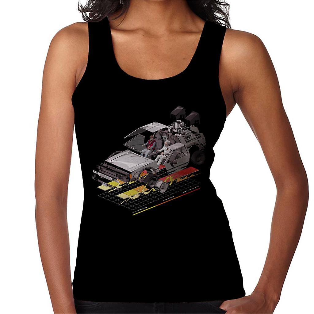 Back to the Future Delorean 3D Women's Vest