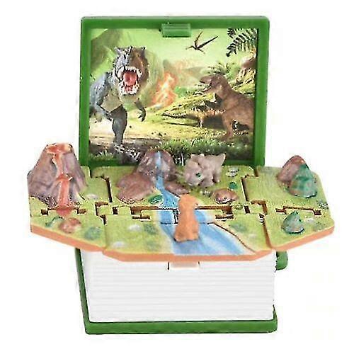 Mini Dinosaur Astronaut Key Chain Kids Handheld Game Toy Popup 3d Dino World~