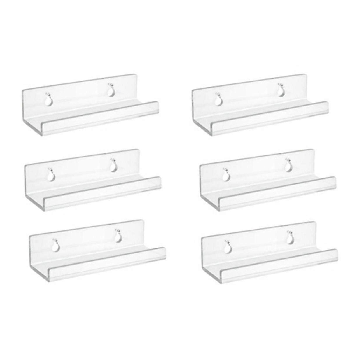 Acrylic Record Display Stand Shelf Clear Wall Mounted Vinyl Record Holder Floating Shelves Record Album Storage Rack