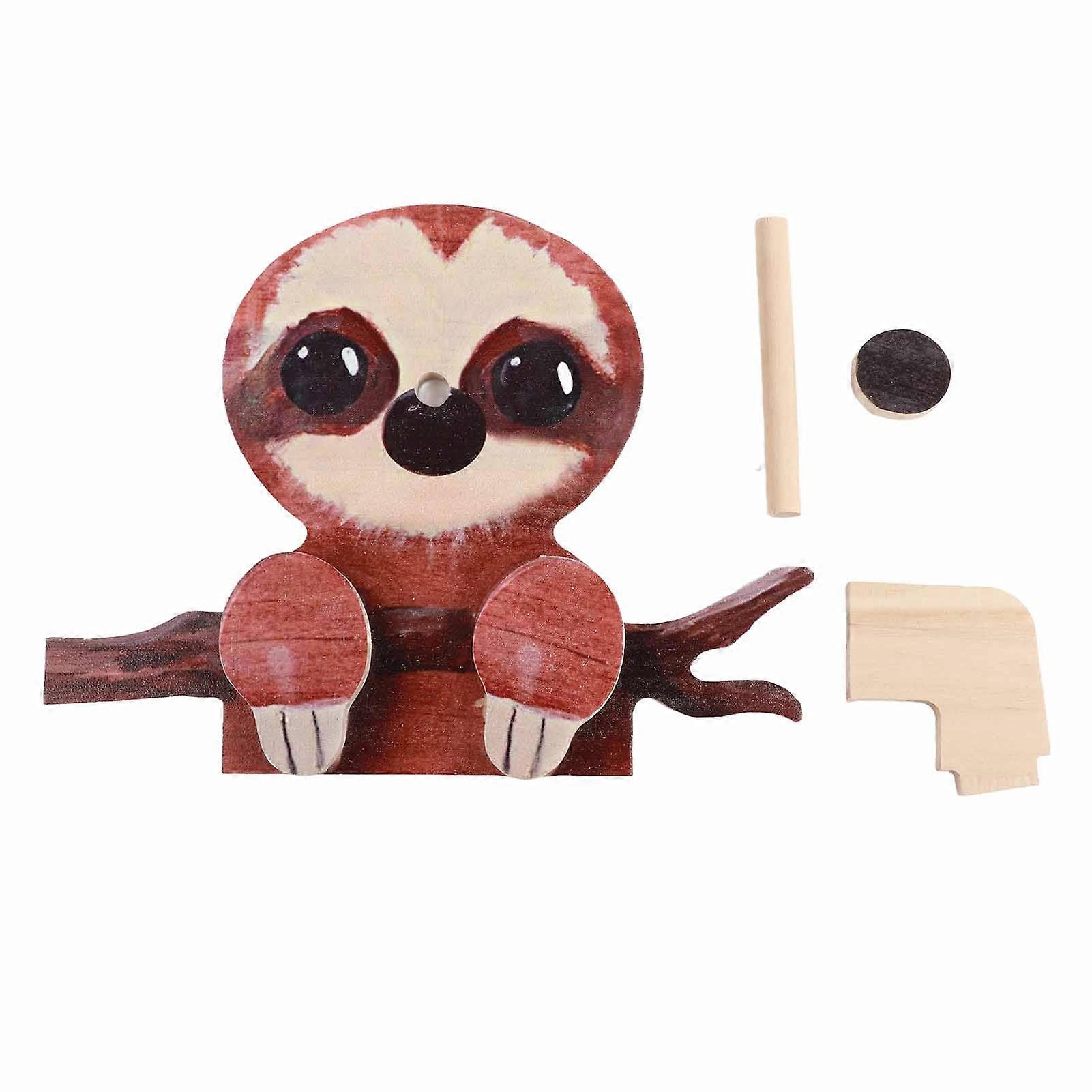 Portaocchiali a forma di animale Unico Bel Design Naturale Inodore Composito Occhiali Da Vista In Legno Display StandSloth