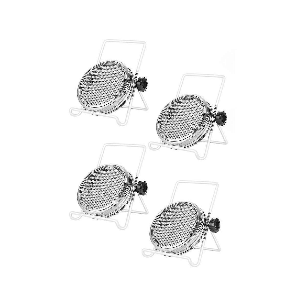 Spiring Kit, rustfritt stål Spiring Jar Lokk Stands Jar Screen lokk for vanlig munn Jar Canni