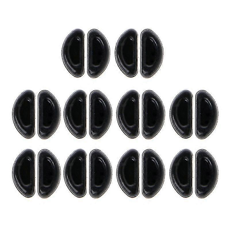 10pairs Adhesive Eyeglasses Nose Pads D Shape Anti-slip Soft Silicone Nose Pads