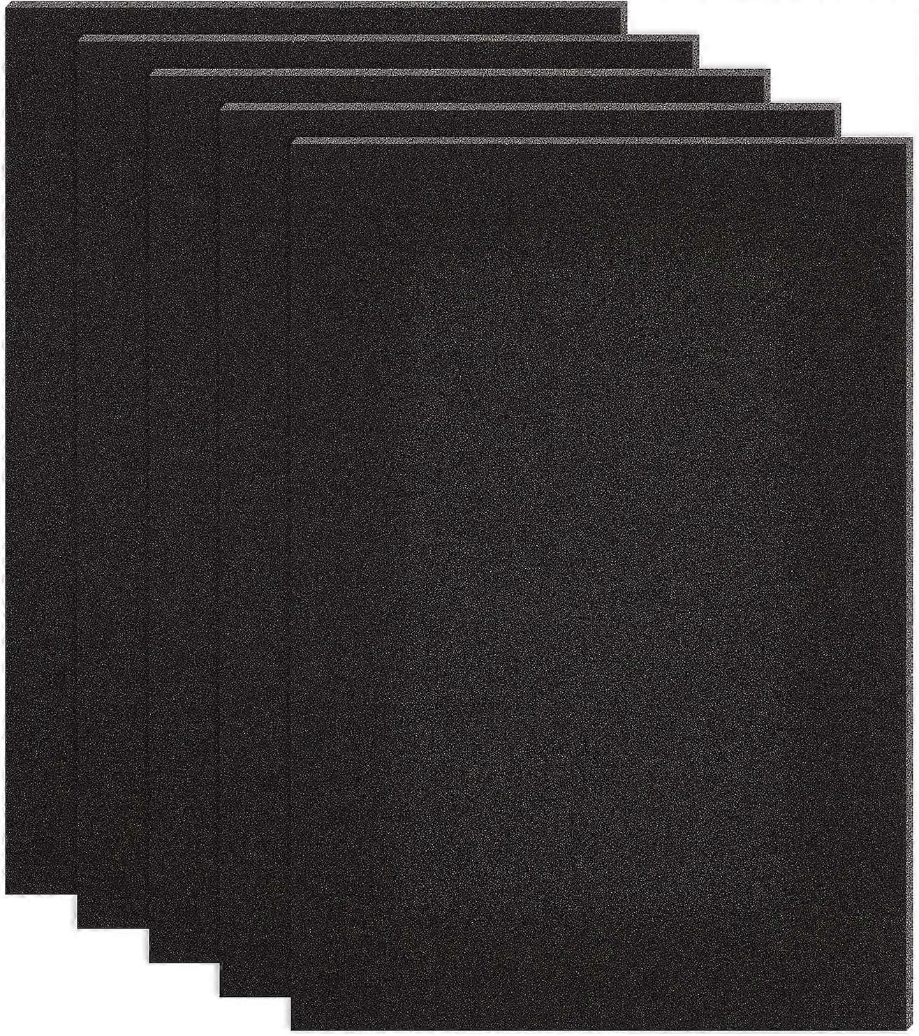 10PCS Self Adhesive Backed Foam Sheet 12x8 Inch Black Nonslip EVA Foam Pad Mat with Adhesive Back for Furniture Doors 1.5mm Thick