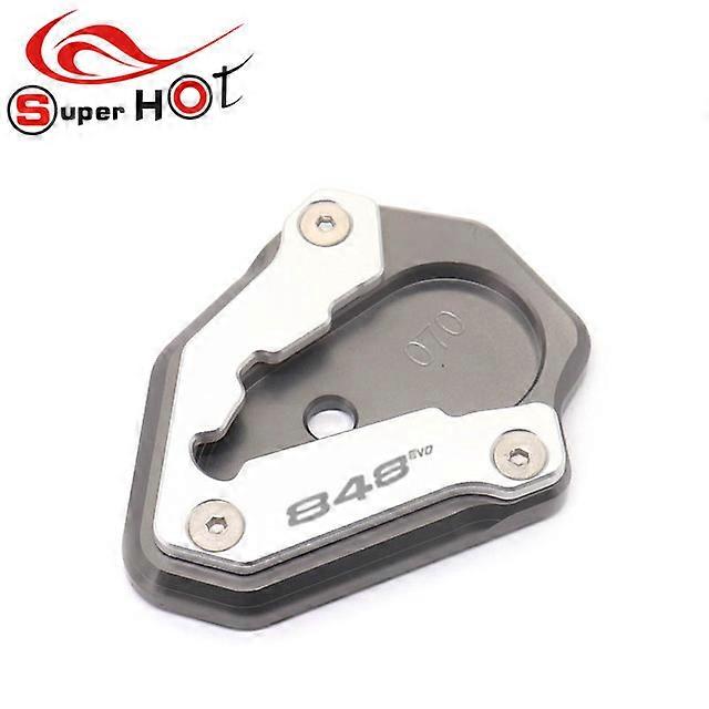 For DUCATI 848EVO 848 EVO 1098 1198 Motorcycle Accessories Kickstand Support Plate Foot Side Stand Enlarge Extension Pad maxpower