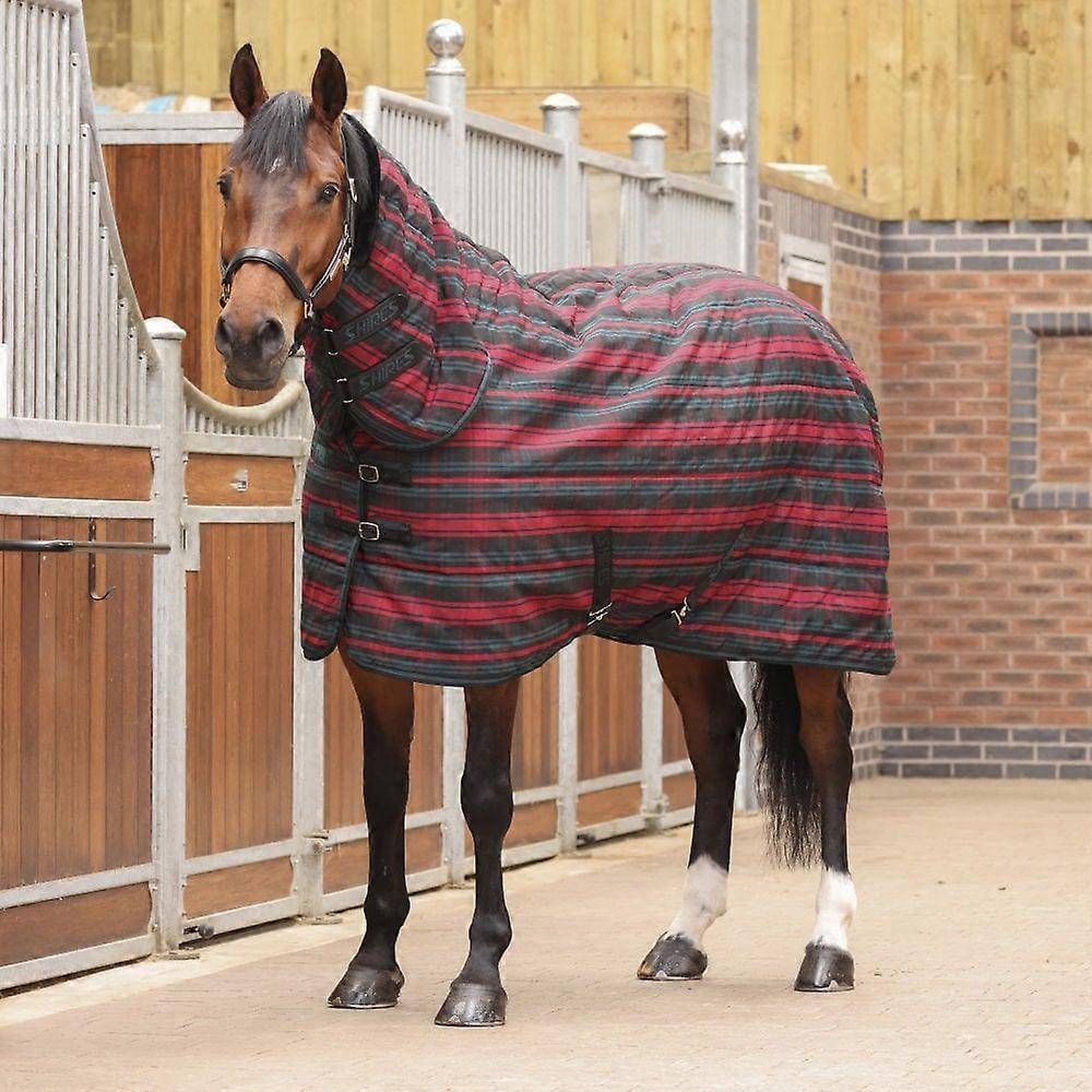 Shires Tempest Plus 200 Combo Stable Rug - Red Tartan