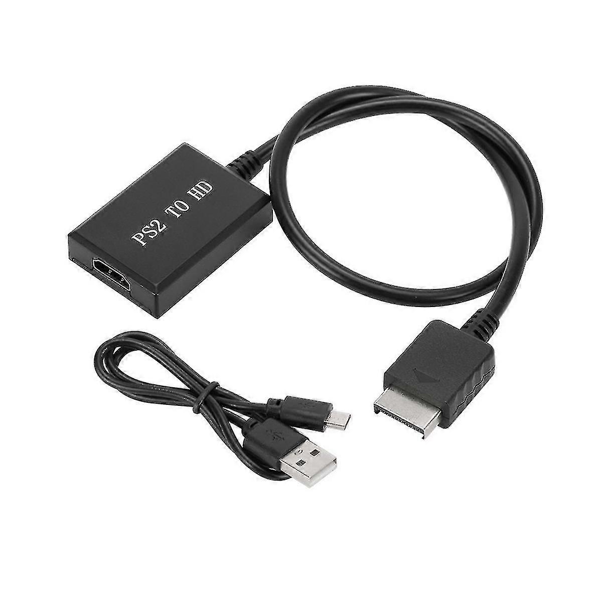 1080p PS2 إلى كابل HDTV PS2 إلى محول HDTV PS2 إلى محول HDTV يدعم جميع أوضاع عرض PS2 fo