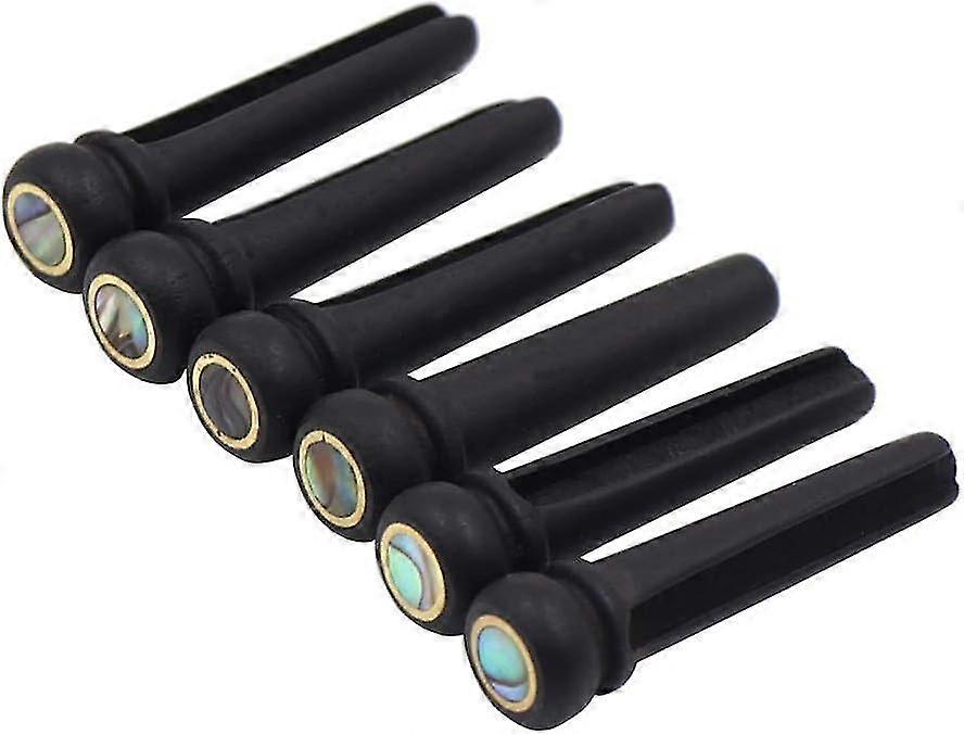 6st akustisk gitarr ben stallstift med Abalone Point gitarr reservdelar - Excellence