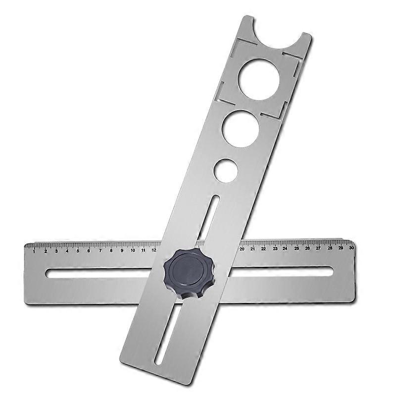 Adjustable Punch Hand Tool For Multifunctional Ceramic Tile Hole Locator Ruler