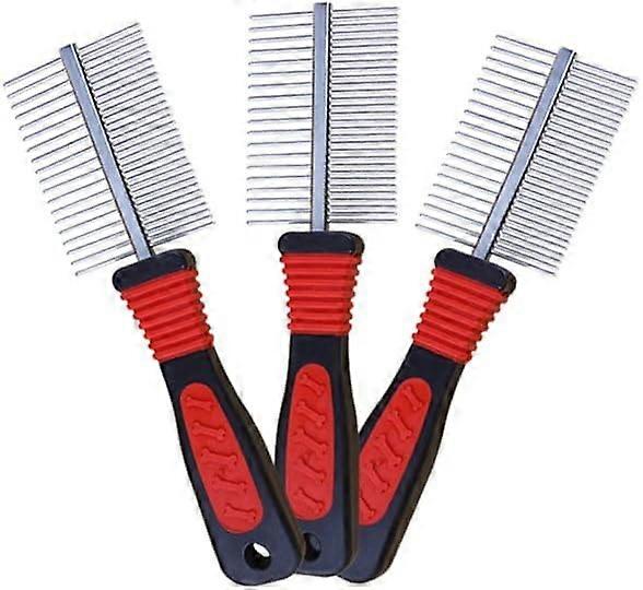 Köpek Bakım Tarak, Kediler ve Köpekler İçin Çift Taraflı Tüy Dökme Tarak