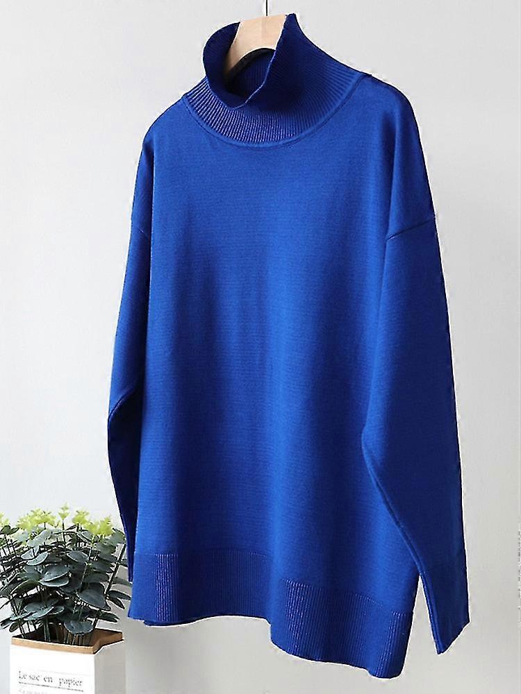 Herbst Winter Damen Pullover Pullover 2023 Basic Grün Rollkragenpullover Oversize Pullover Vintage Strickpullover für Frauen