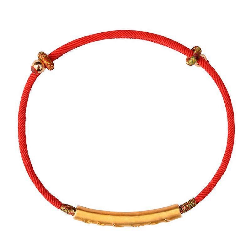 Tibetan Red String Buddhist Lucky Bracelet for Women Girl Handmade Adjustable Hand Chain