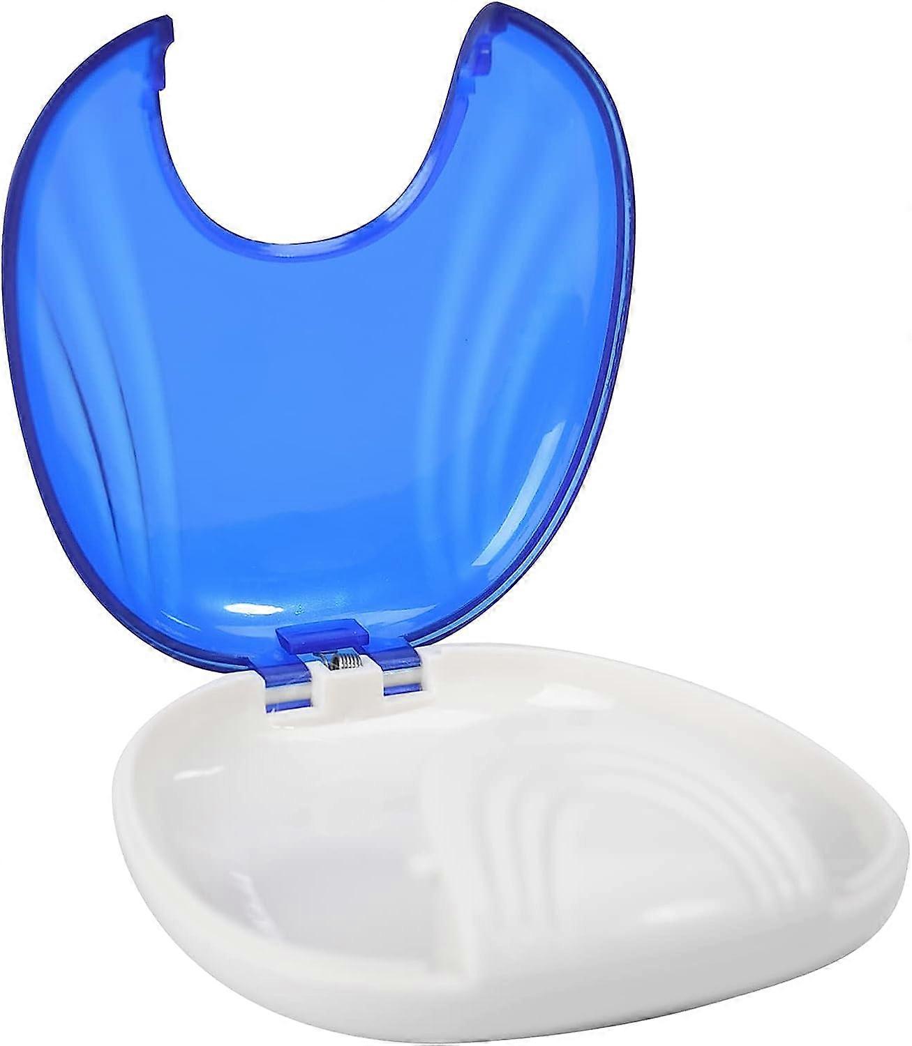 Orthodontic Storage Box for Dentures or Braces - Blue,2024 Ping