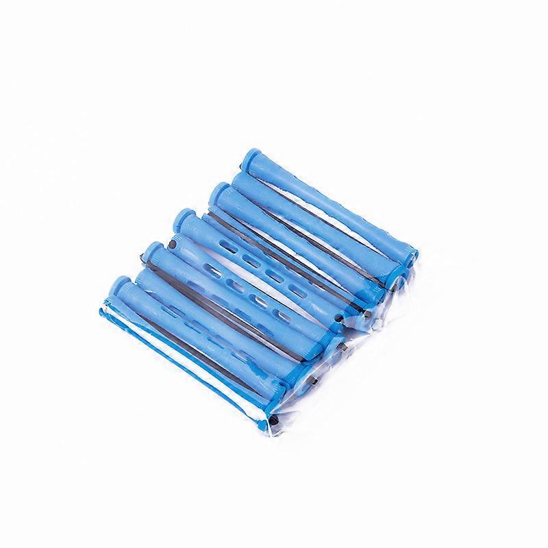 20pcs Cool Wave Curling Irons Curling Iron Curling Iron with Steel Mouse Tail Comb for Styling Hair (Blue, 0.35 Inch)