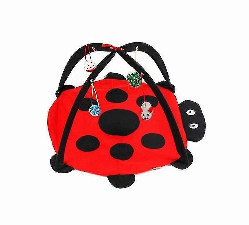 Pet Toys, Beetle Cat Tent, Pet Toys, Cat Hammock Toys, Cat Climbing Frame Cat Toys (red 61 * 61 * 34)
