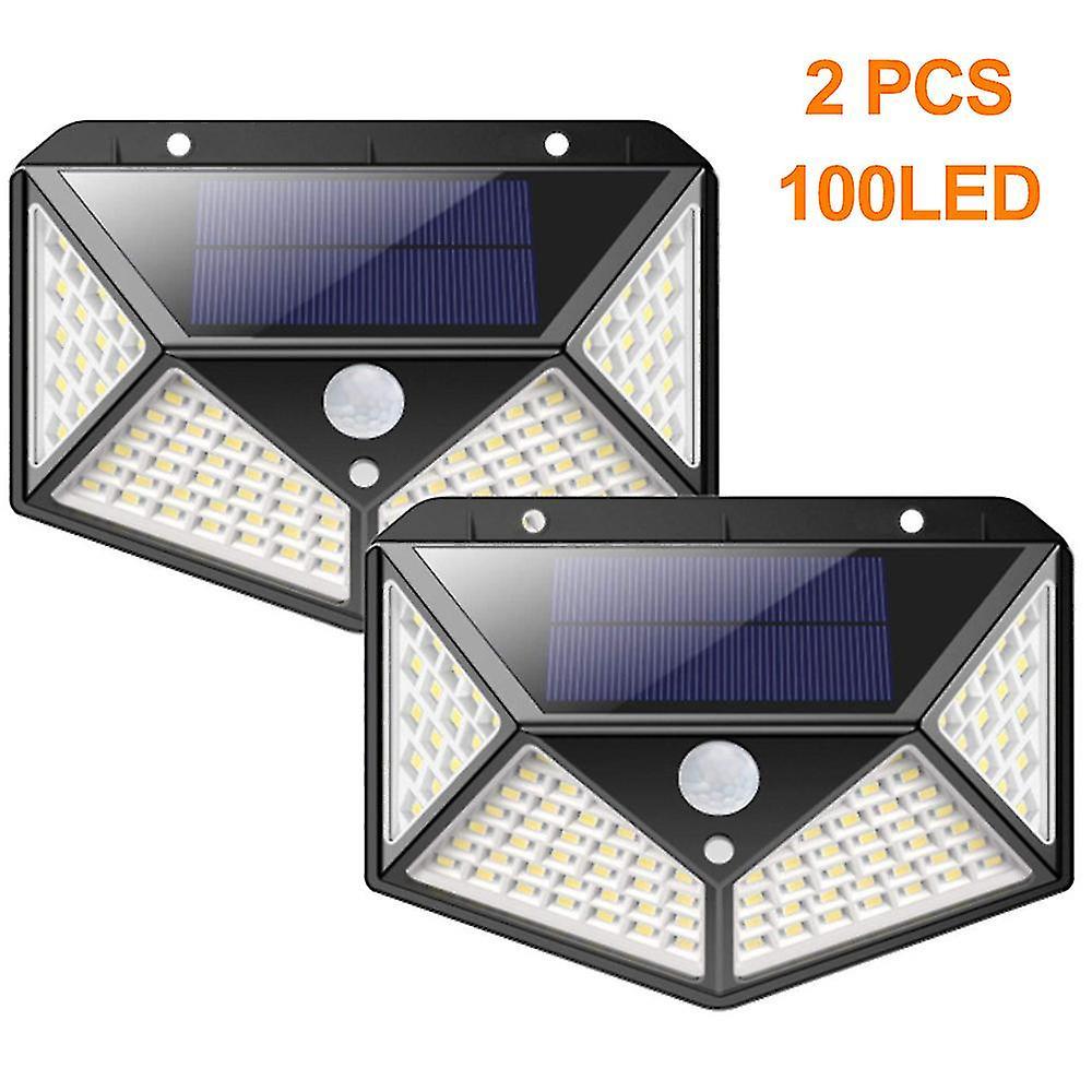 Solar Lights Outdoor,upgraded 100 Led Solar Motion Sensor Security