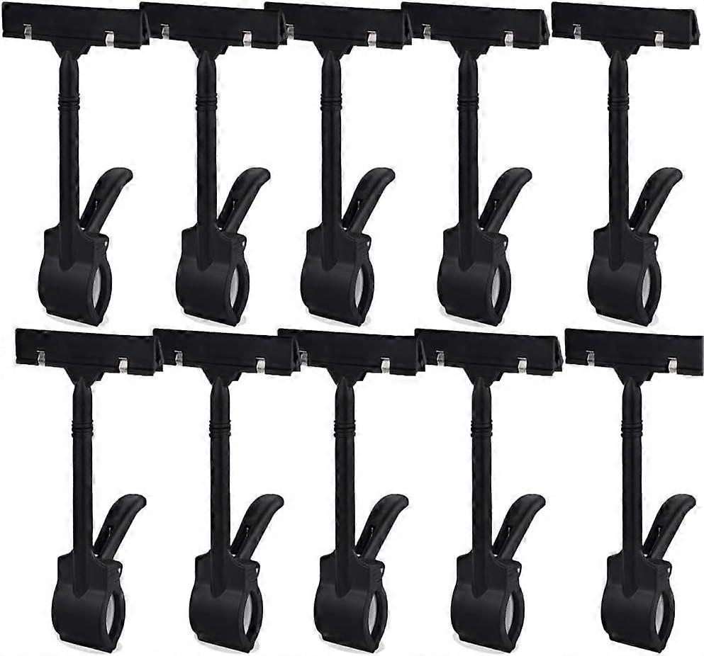 Adjustable Clip Sign Pack of 10,Plastic Merchandise Sign Clip Rotatable Pop Clip-on Holder