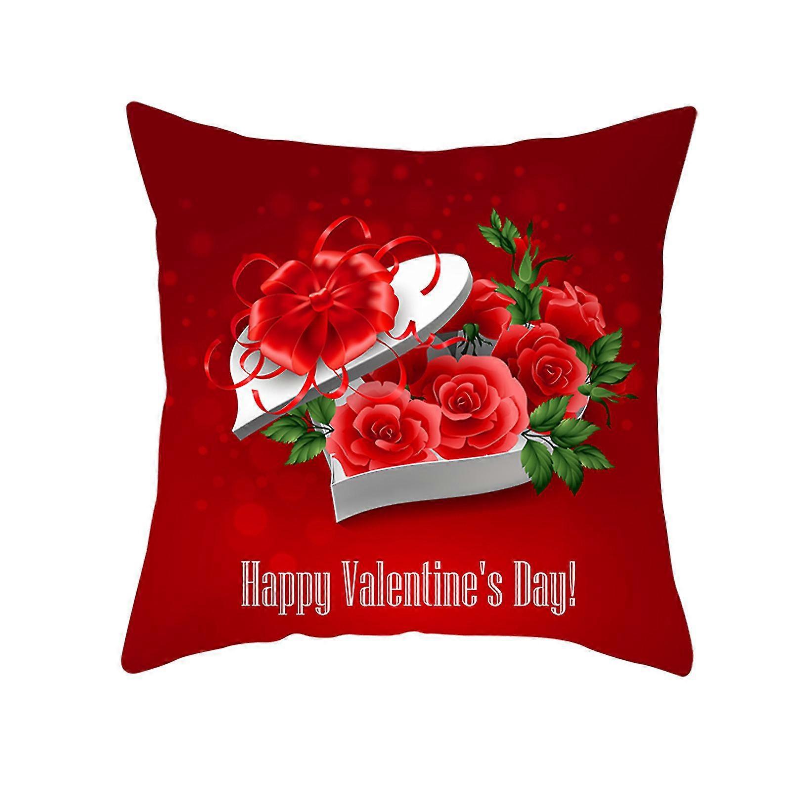 Valentine's Day Pillowcase Printing Pillowcase Peach Skin Pillowcase