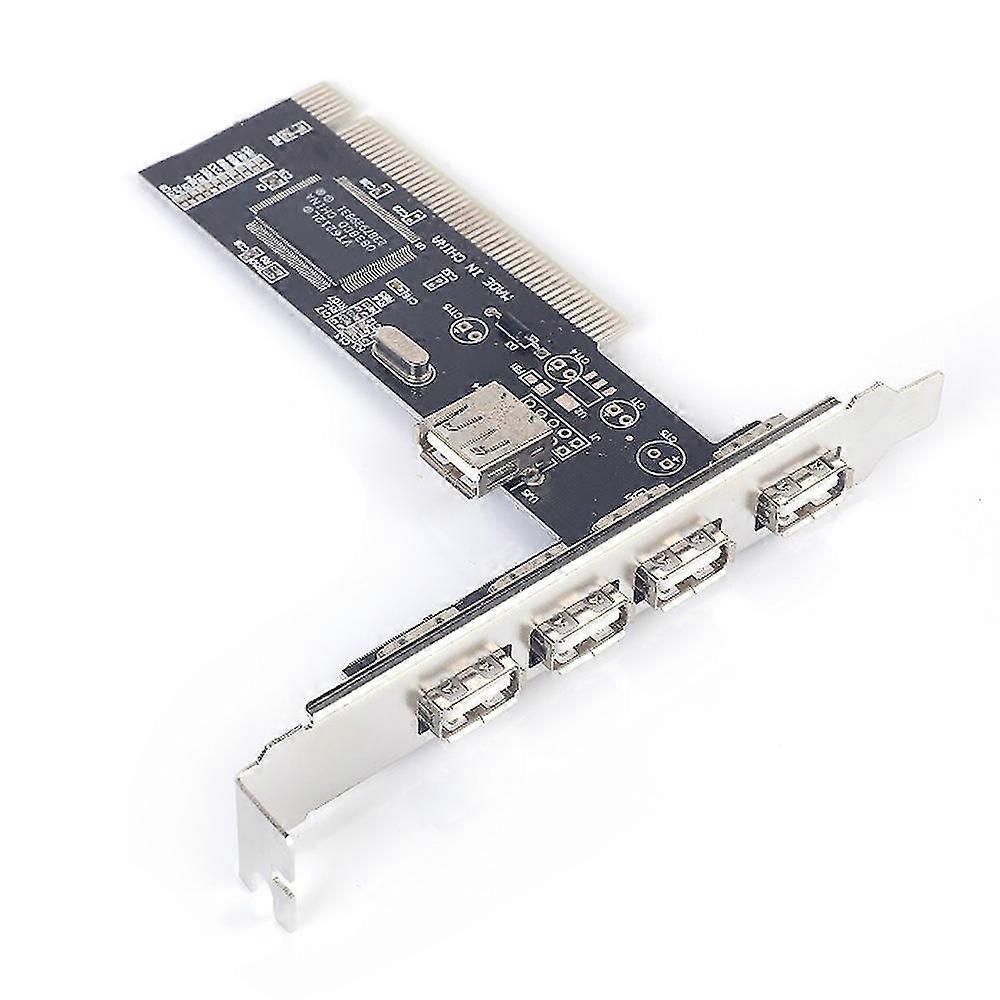 Usb 2.0 4 Port 480mbps High Speed Via Hub Pci Controller Card Adapter Pci Cards For Vista Windows M