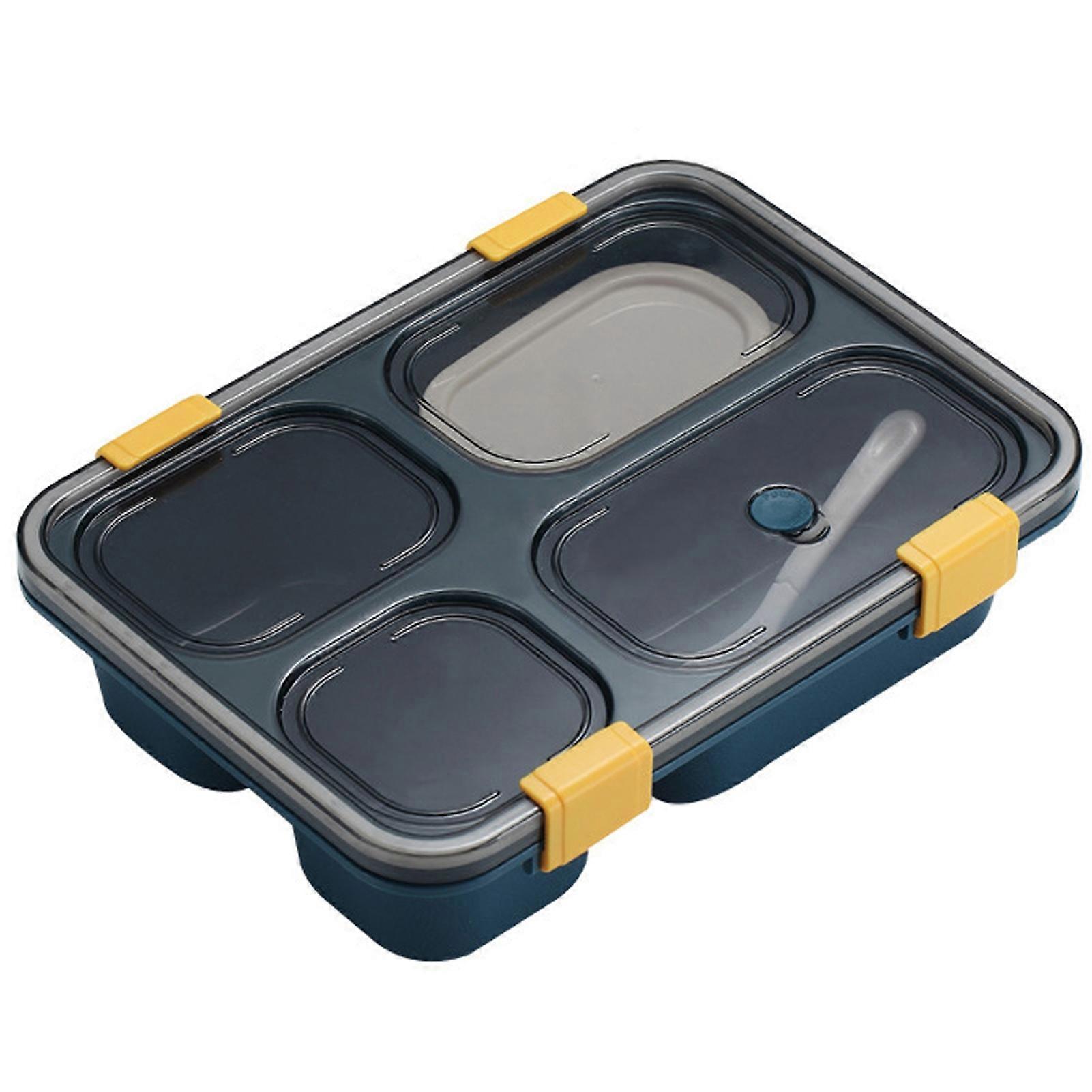 Lunch Box Leak-Proof High-temperature Resistance Portable Japanese Style 4 Grids Microwavable Bento Box for Work