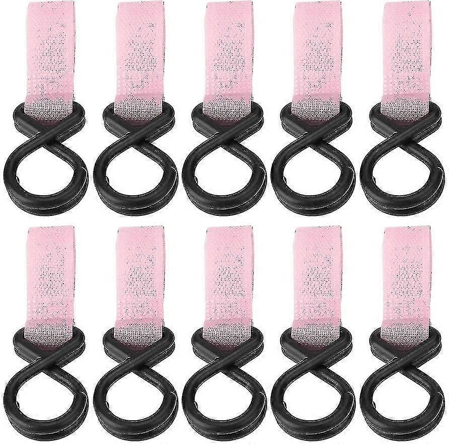 10 Pcs Stroller Hooks Mommy Hooks Baby Stroller Hook Clips Colorful Multipurpose