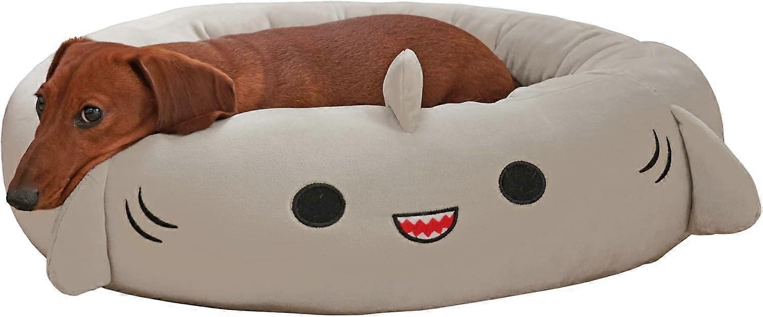 20" Gordon Shark Pet Bed - Small Super Soft Plush Pet Bed