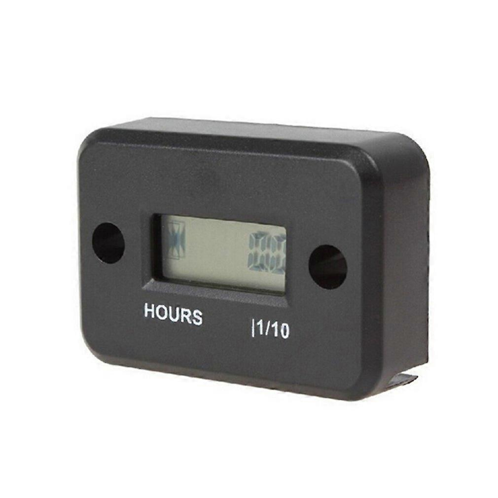 Motorcycle Hour Meter with Battery Clock with Induction LCD Display Digital Moto Jet Ski Timer Battery Digital Working Meter~25014