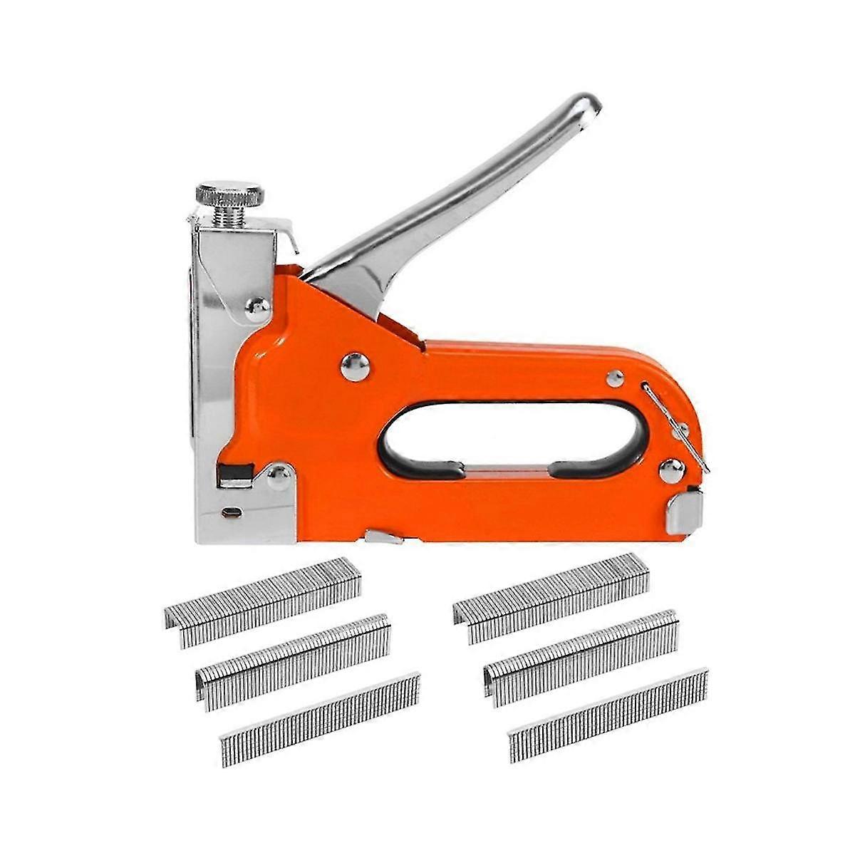 3-In-1 Stapler, with 600 Nails for Wood, Handicrafts, Carpentry, Decorative DIY