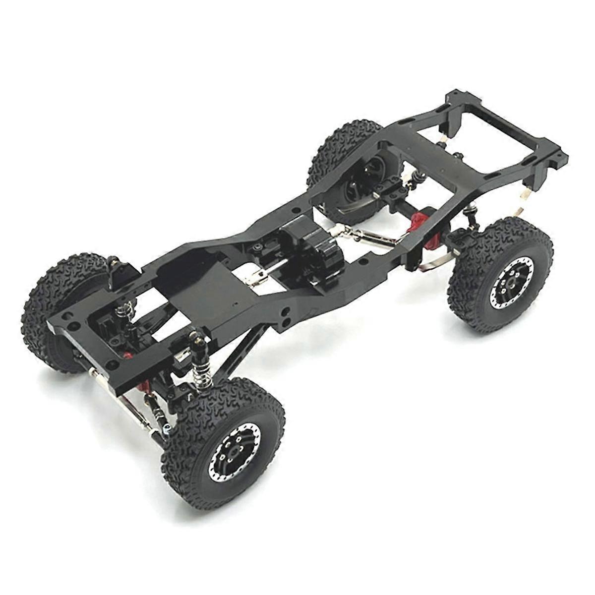 For MN 1/12 MN82 LC79 RC Bil Reservedeler Metalloppgradering Carframe Modification Chassis Frame Kit Black