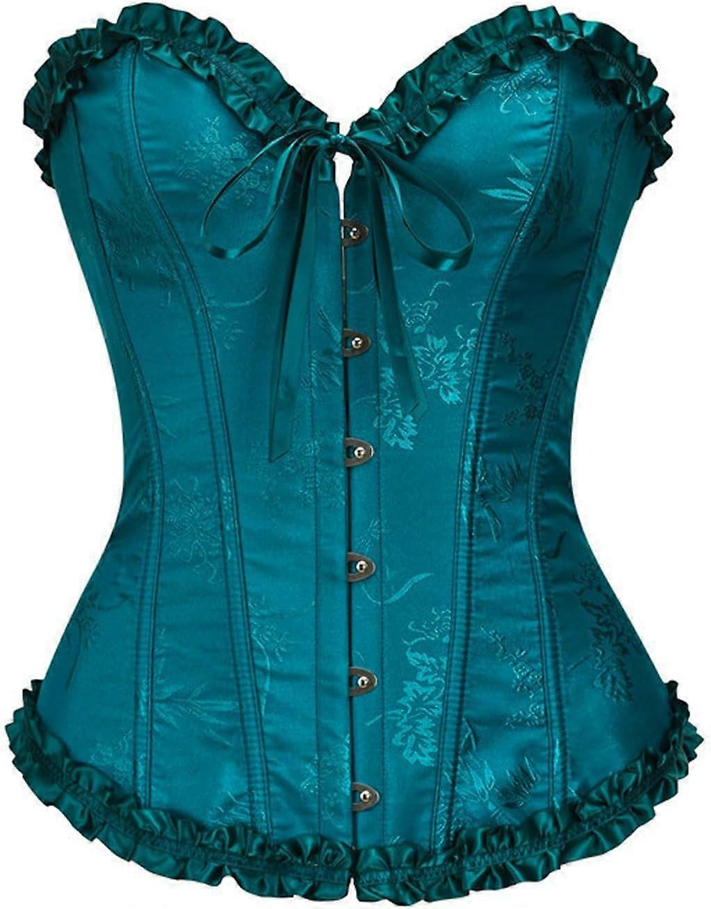 Multi-color lace corset sexy bust-supporting push-up waist corset belly-controlling boned bottoming shapewear