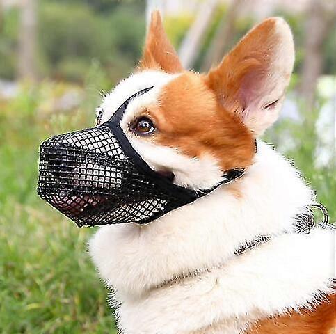 Dog Muzzle, Dog Muzzle Mesh Mask With Adjustable Straps, Prevent Biting Chewing And Licking Breathable