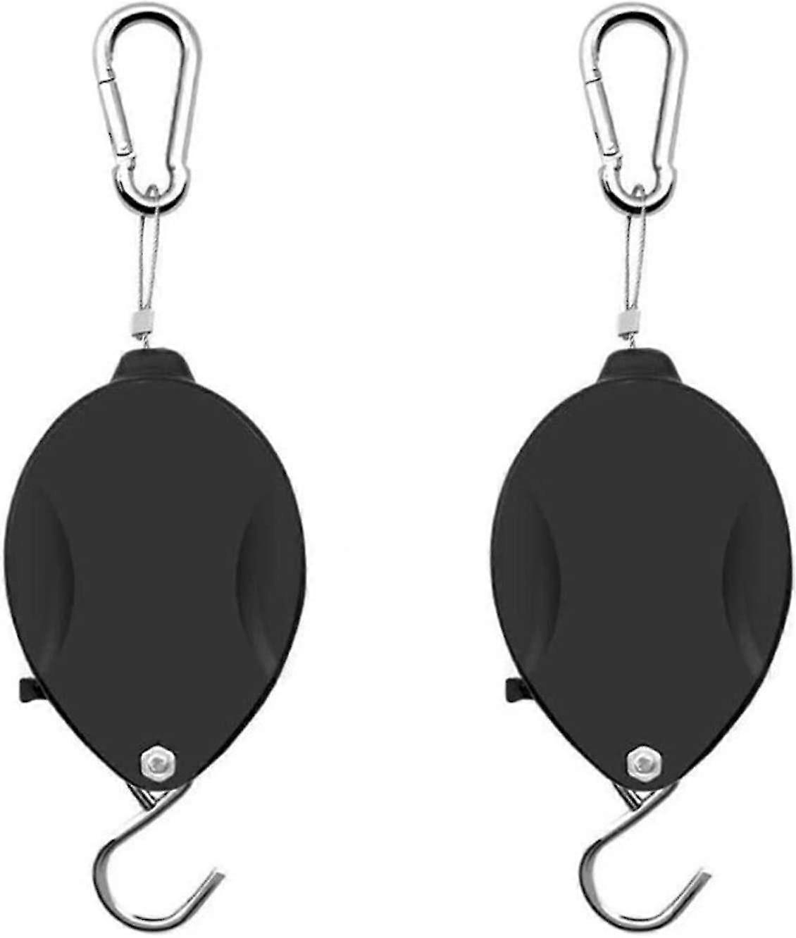 Pack Telescopic Orchid Pot Hanging Hooks - Convenient Retractable Pulley Hook