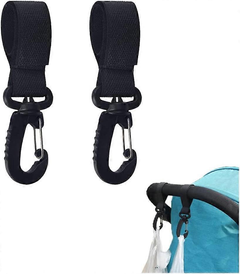 Stroller Hooks, Universal Stroller Hooks, To Hang Your Shopping, Bags and Shopping Bags On a Pram (2pcs) Stroller Clip, Stroller Accessory, Stroller B
