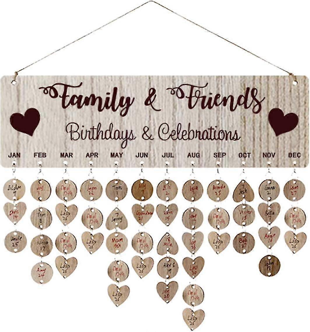 1 Set Creative Craft Gift Hanging Decoration Reminder Wall Calendar