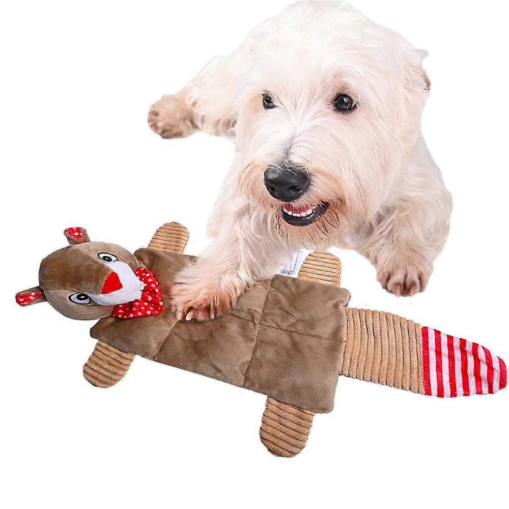 No Stuffing Dog Squeaky Toys Puppy Chew Toy with Squeakers Plush Dog Toys