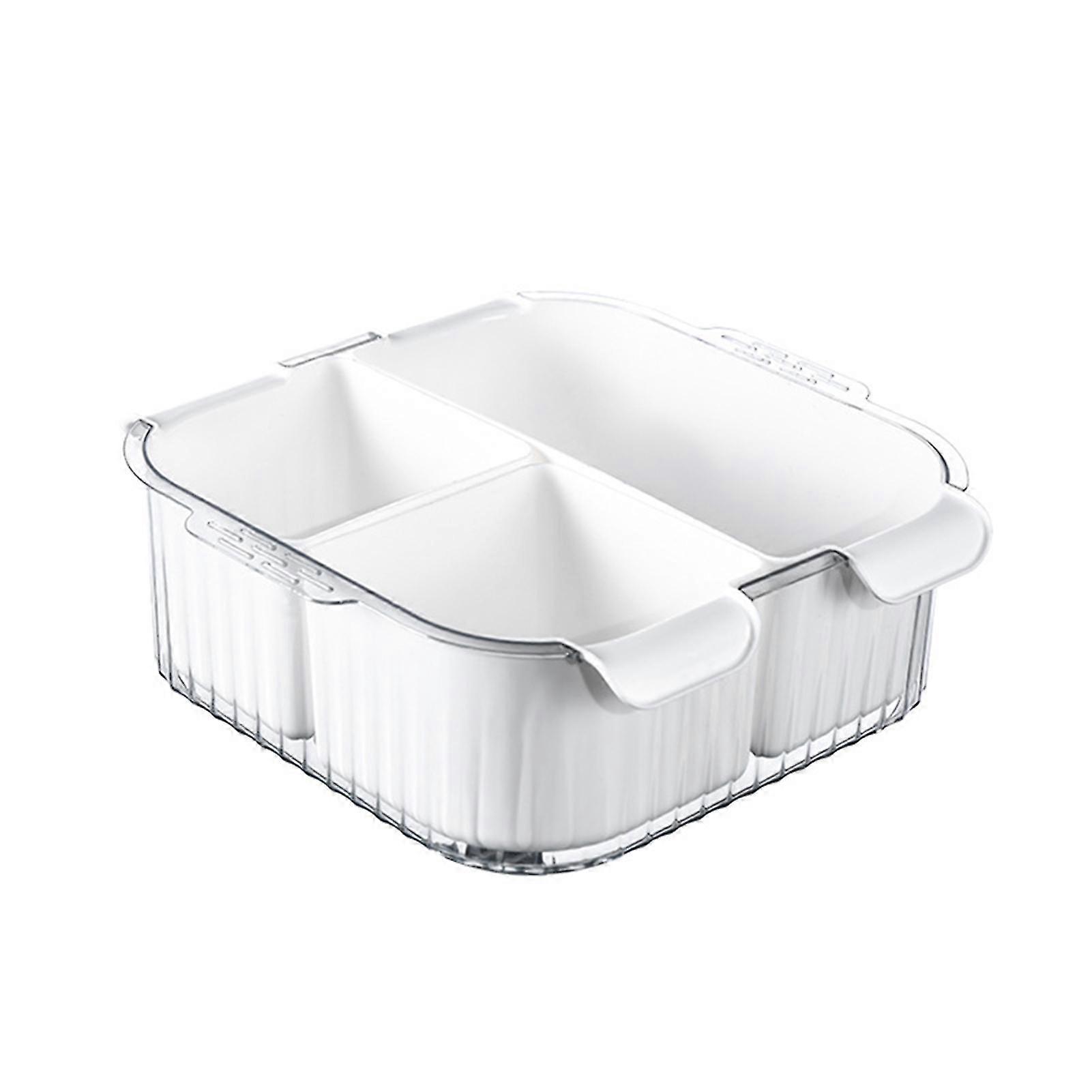 Kitchen Onion Ginger Garlic Storage Box Double Layer Fruit Side Dish Drain Box