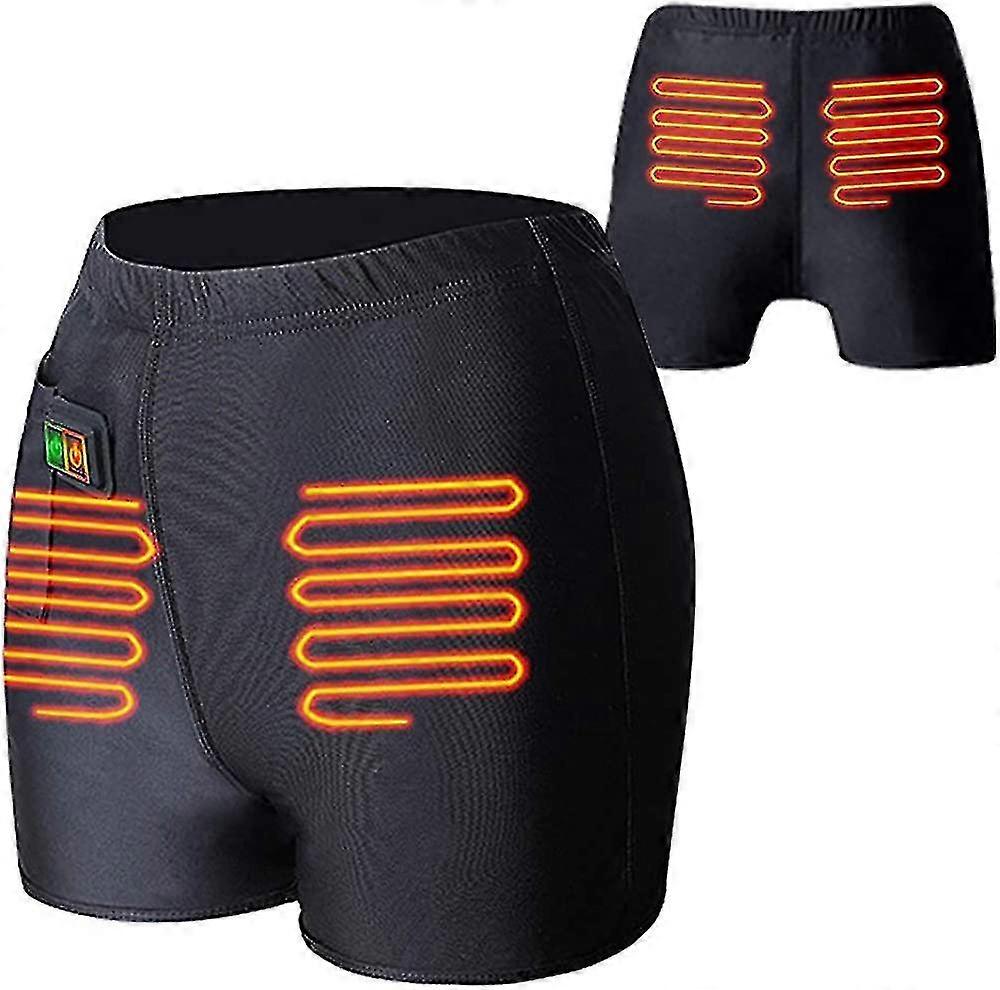Pantaloni riscaldati, batteria unisex slip boxer riscaldati pantaloni caldi pantaloncini biancheria intima termica elettrica fondo per uomini donne