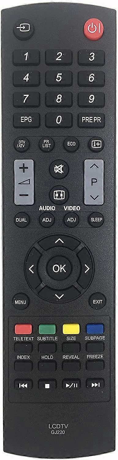 GJ220 Sharp Remote Control for Sharp LCD LED TV AUDIO VIDEO LC-19LE320E LC-22LE320E