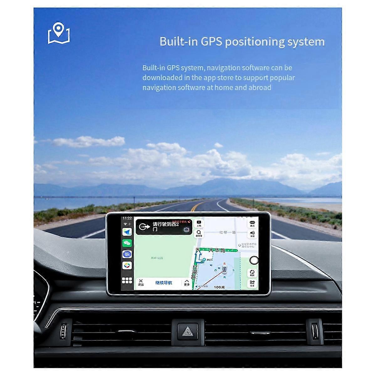 Wireless Carplay Android Adapter 4 in 1 6G + 64G Autoadapter Wireless Adapter Konvertieren Sie kabelgebunden in Carplay Wireless Box