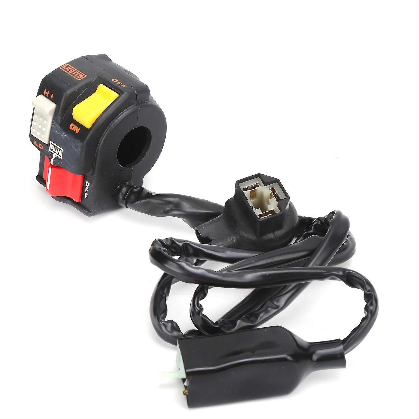Motorcycle Handlebar Switch Assembly L/H Start Kill Button 35200-HB9-020 Replacement for Honda TRX250R