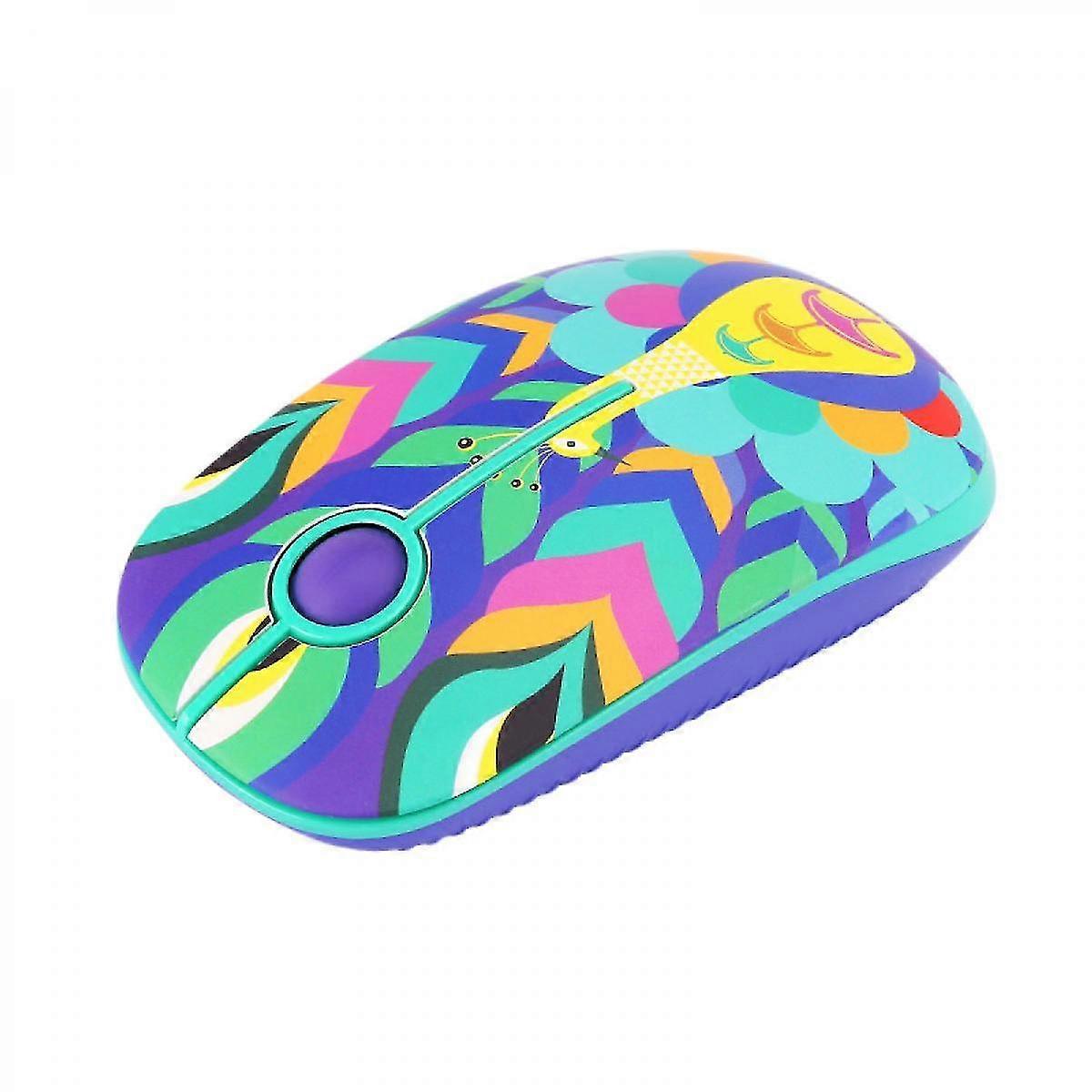 2.4g Slim Wireless Mouse With Nano Receiver (big Peacock)