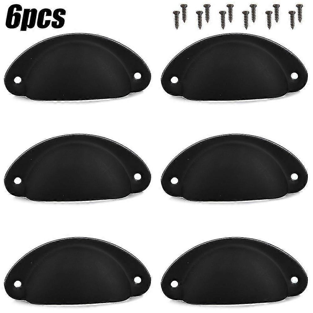 12pcs Cup Handles Shell Pull Kitchen Cupboard Cabinet Door Furniture Drawer Knobs
