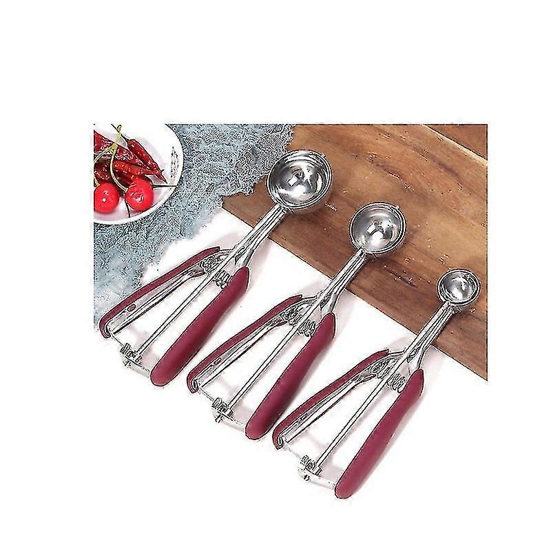 3 Piece Ice Cream Scoop Triggers Include Small, Medium And Large Sizes