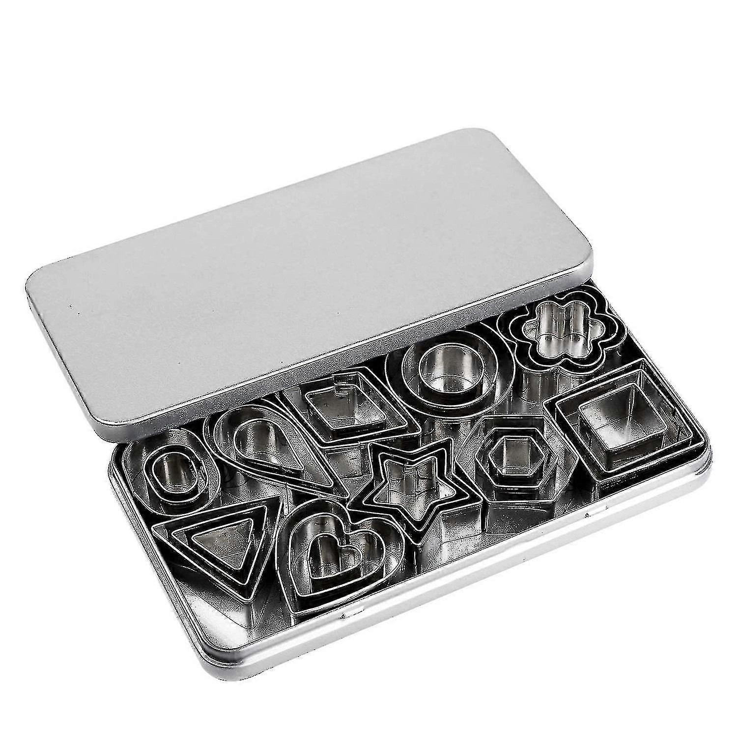Cookie Cutter, 30 Tiny Stamps Of Flower, Heart, Star, Geometric Shapes -for Out Pastry Dough, Pie &