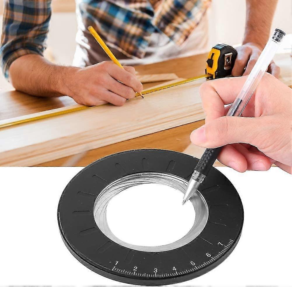 Round Circle Drawing Ruler Measuring Ruler Round Circle Template Adjustable Measuring Maker For Drawing