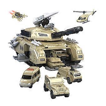 Kinder Tank Militär Basis Kombination Serie Spielzeug Großhandel Kombination Montiert Tank Lagerung Militär Kombination