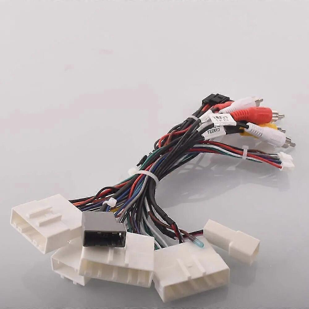 カーラジオステレオワイヤーハーネスケーブルアダプターAndroid 16pin日産ムラーノキャシュカイj10 j11 Xトレイルティーダ用